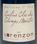 Domaine Bruno Lorenzon Mercurey 1er Cru Champs Martin Cuvée Carline
