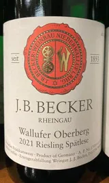 J.B. Becker Spätlese Wallufer Oberberg