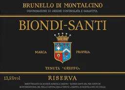 Biondi-Santi Brunello di Montalcino (Tenuta Greppo) Riserva