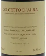 Lorenzo Accomasso  Dolcetto d'Alba