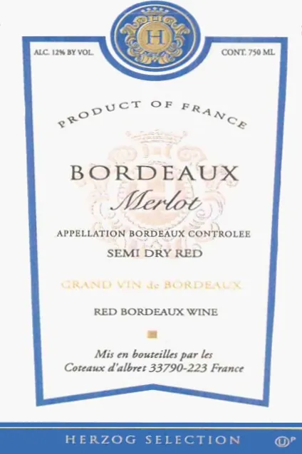 Selection Merlot Bottle