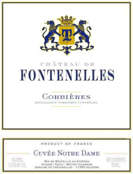 Corbieres Cuvee Notre Dame Bottle