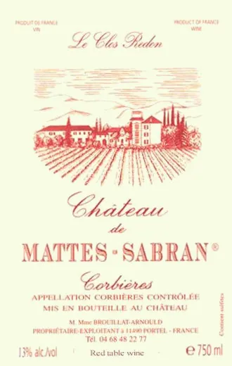 Corbieres Le Clos Redon Bottle