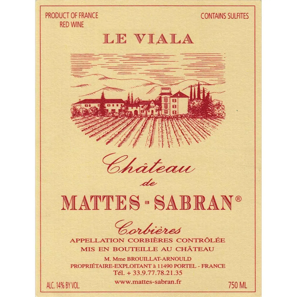 Corbieres Le Viala Bottle