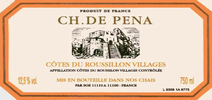 Cotes du Roussillon Villages Rouge Bottle