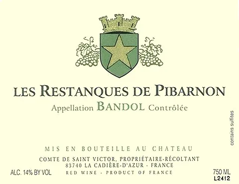 Bandol Les Restanques de Pibarnon Rouge Bottle