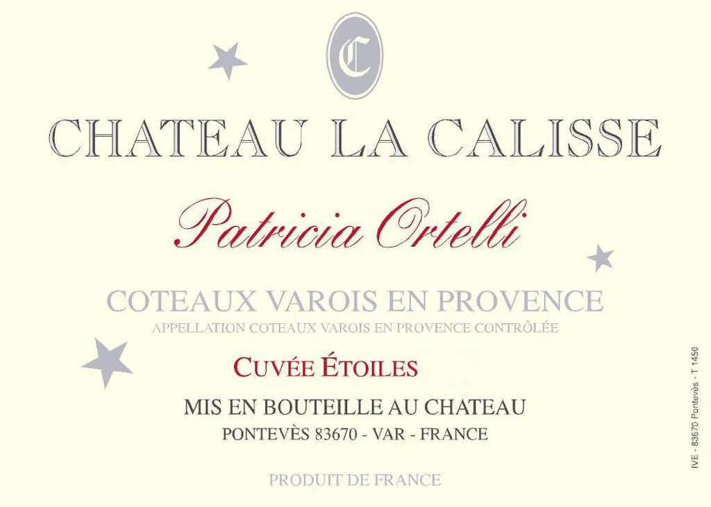 Patricia Ortelli Cuvee Etoiles Rouge Bottle