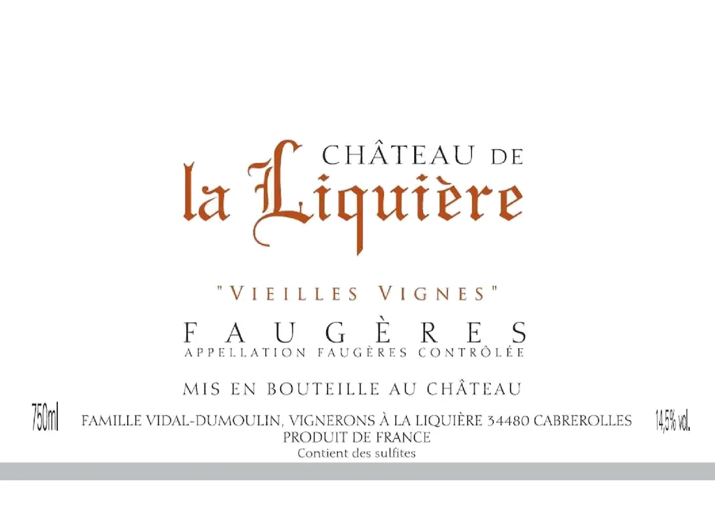 Faugeres Vieilles Vignes Bottle