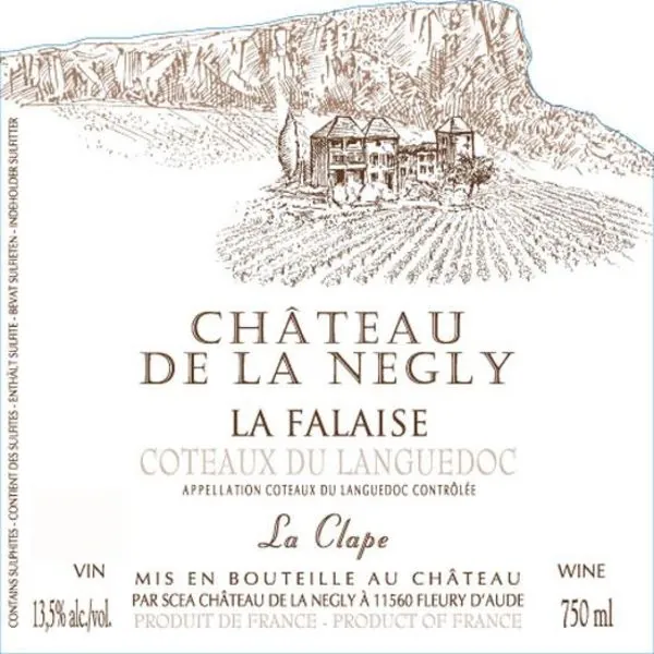 La Clape Chateau de la Negly La Falaise Bottle