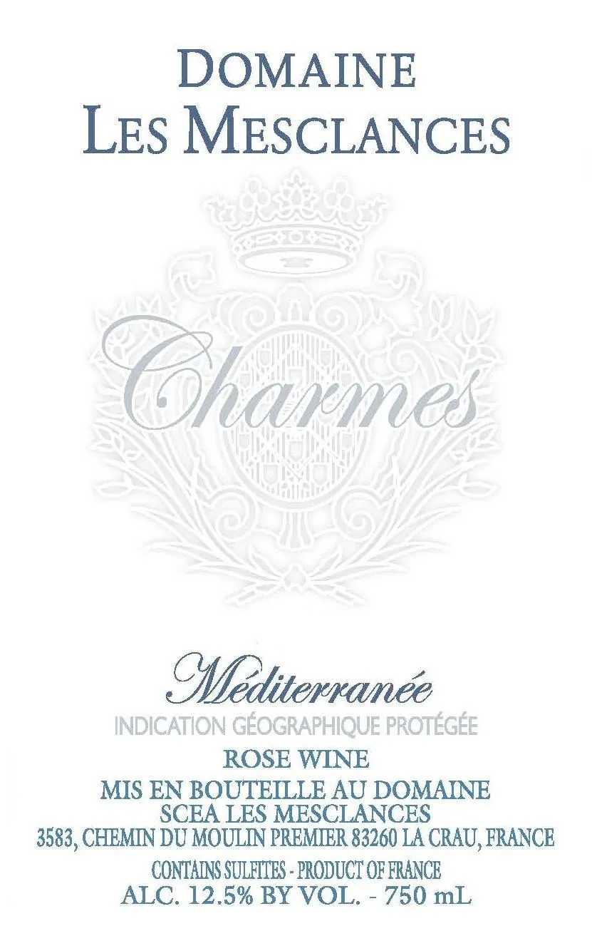 Charmes Rose Bottle