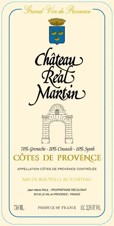 Cotes de Provence Rouge Bottle