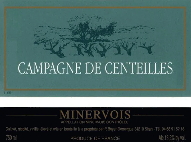 Minervois Campagne de Centeilles Bottle