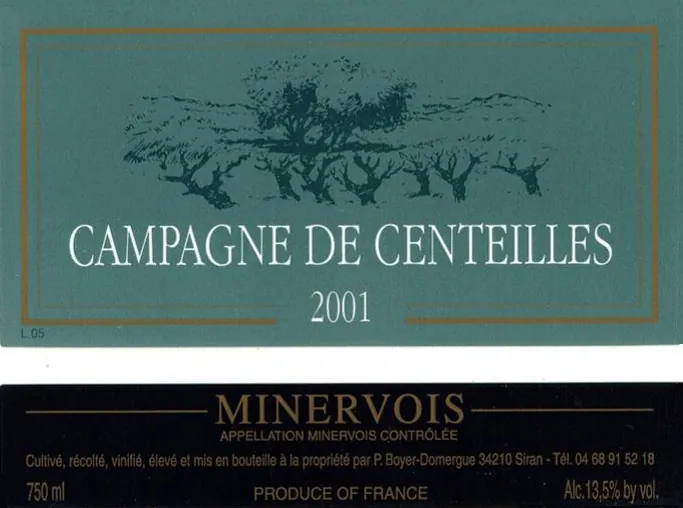 Minervois Capitelle de Centeilles Bottle