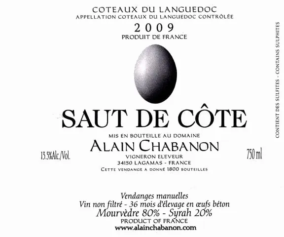 Coteaux du Languedoc Saut de Cote Bottle