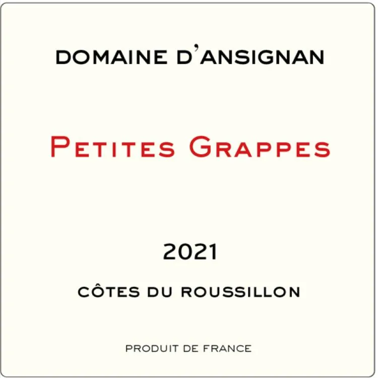 Petites Grappes Bottle