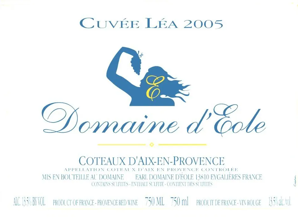 Coteaux d'Aix-en-Provence Cuvee Lea Bottle