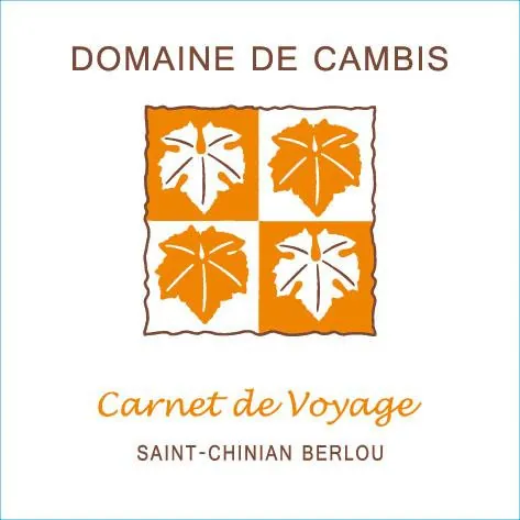 Saint-Chinian Berlou Carnet de Voyage Bottle