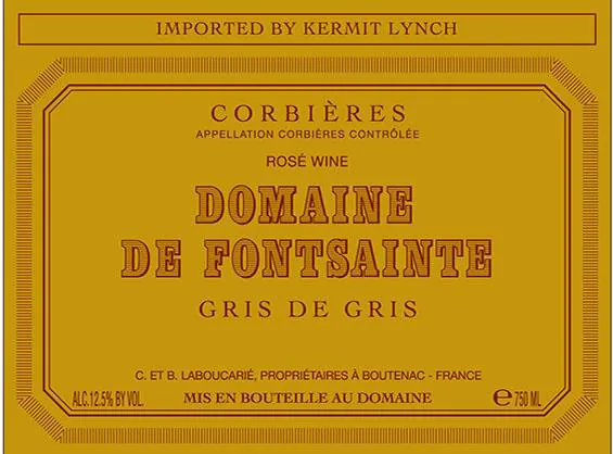 Corbieres Gris de Gris Rose Bottle