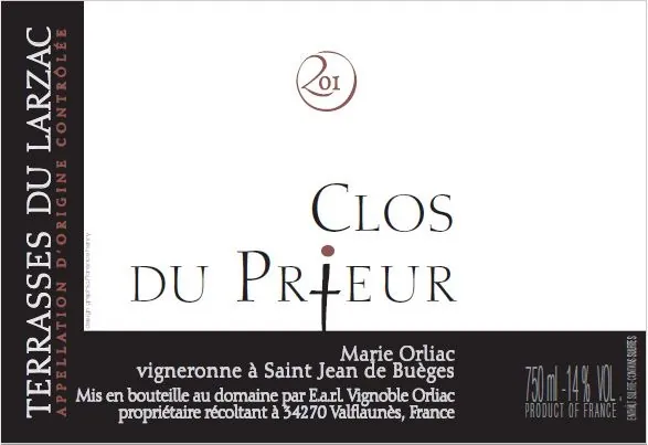 Clos du Prieur Terrasses du Larzac Bottle