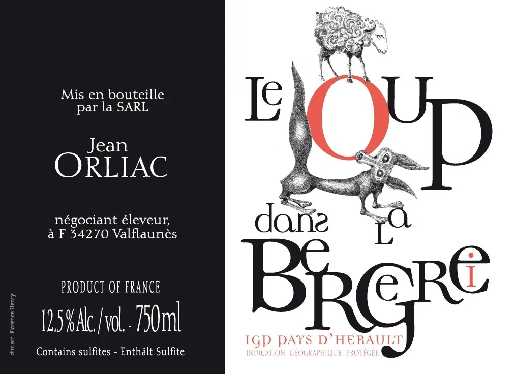 Le Loup dans la Bergerie Rouge Bottle
