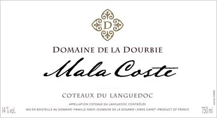 Coteaux du Languedoc Mala Coste Rouge Bottle