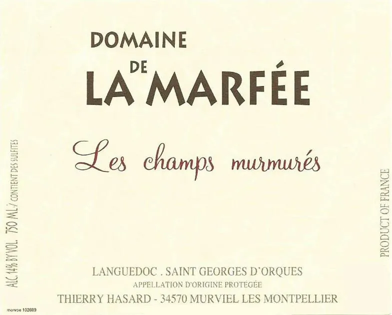 Les Champs Murmures Bottle