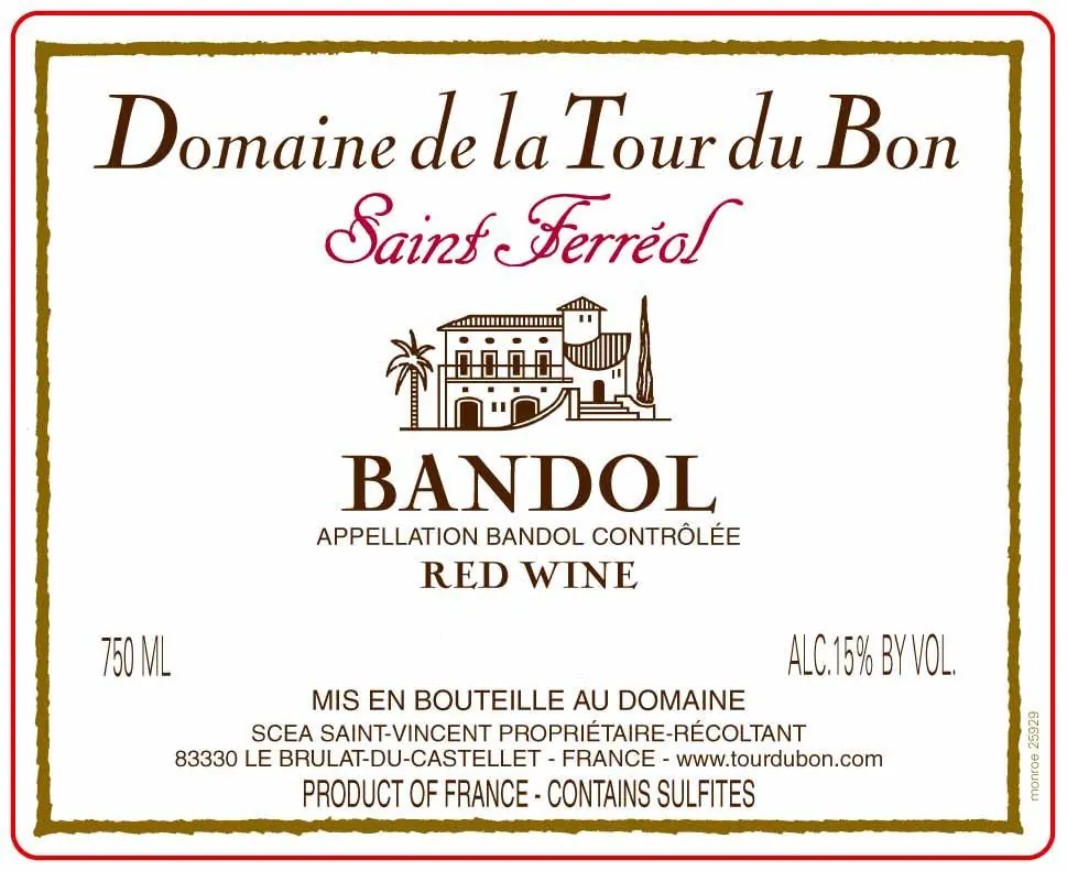 Bandol Saint Ferreol Bottle