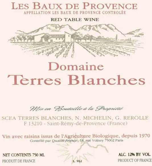 Les Baux de Provence Rouge Bottle