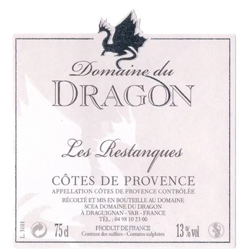 Les Restanques Cotes de Provence Blanc Bottle