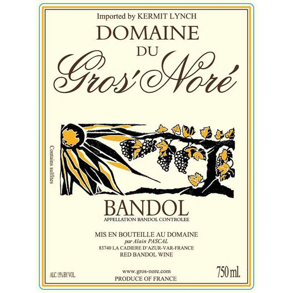 Bandol Rouge Bottle