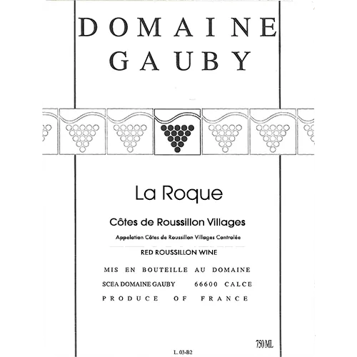 La Roque Cotes du Roussillon Villages Bottle