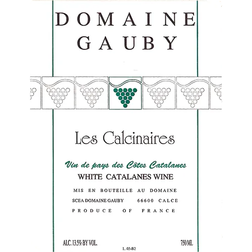 Les Calcinaires Cotes Catalanes Blanc Bottle