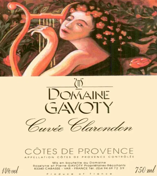 Cotes de Provence Cuvee Clarendon Blanc Bottle