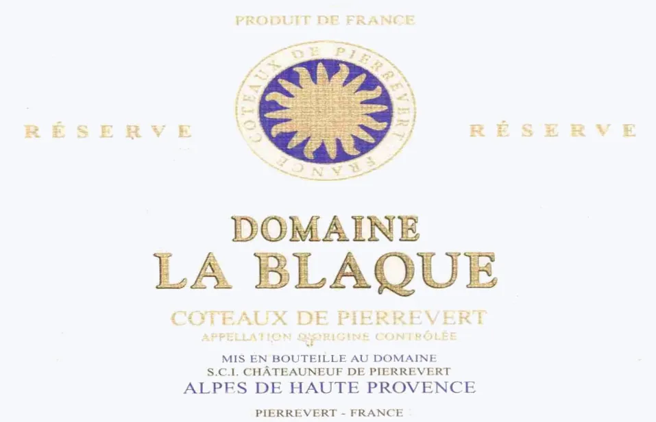 Coteaux de Pierrevert Reserve Rouge Bottle