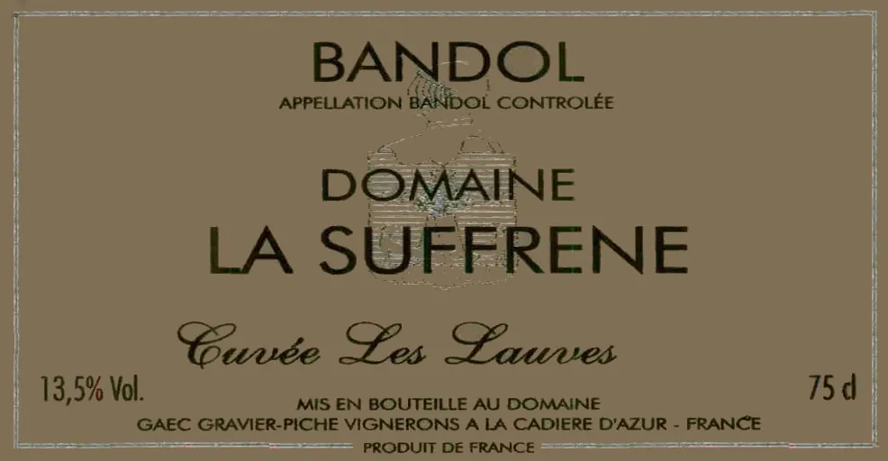 Bandol Cuvee des Lauves Bottle