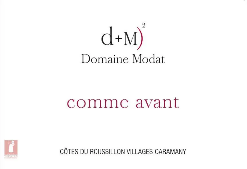 Cotes du Roussillon Villages Caramany Comme Avant Bottle
