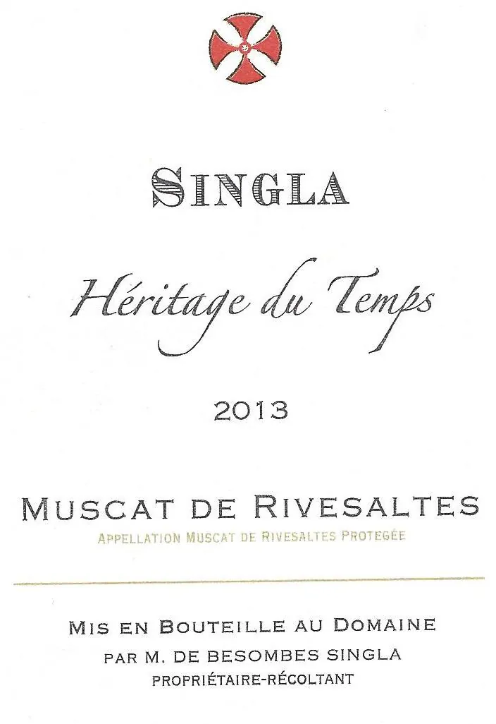 Muscat de Rivesaltes Heritage du Temps Bottle
