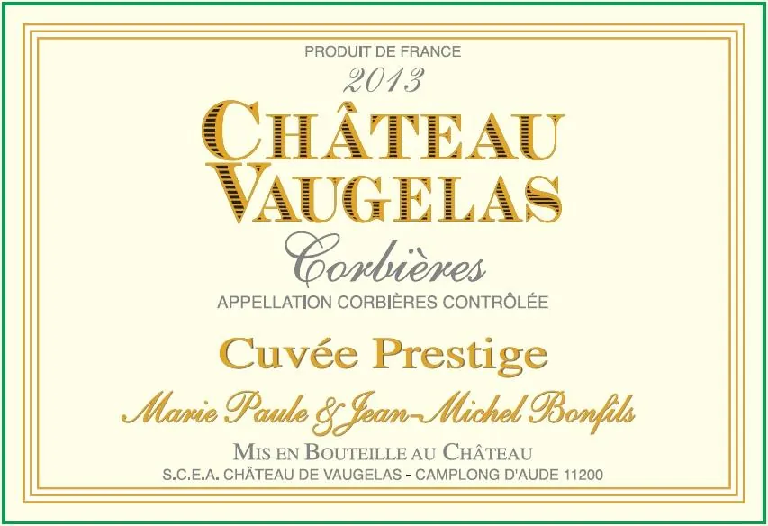 Chateau de Vaugelas Cuvee Prestige Bottle