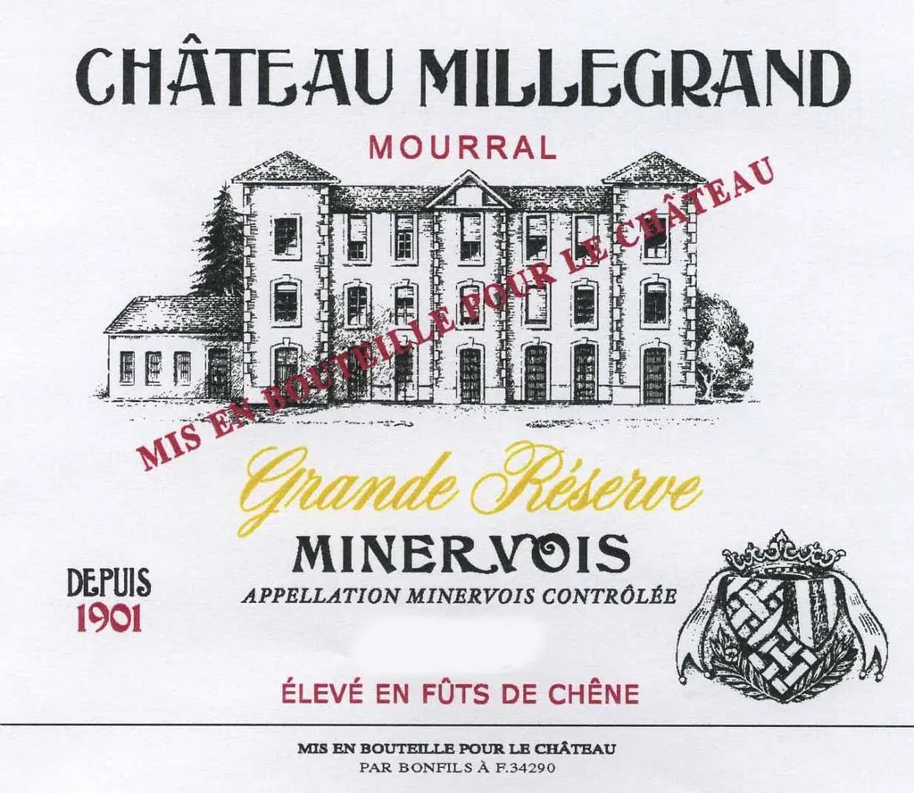 Chateau Millegrand Cuvee Mourral Grand Reserve Bottle