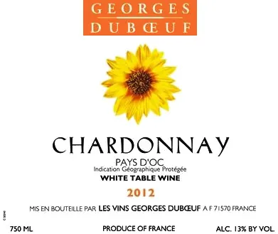 Chardonnay Bottle