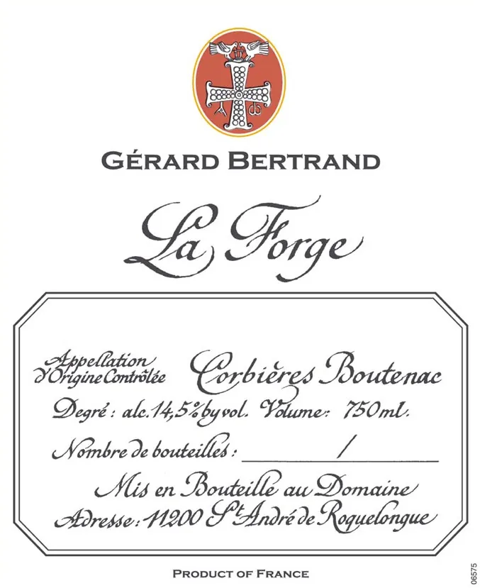 La Forge Corbieres Boutenac Bottle