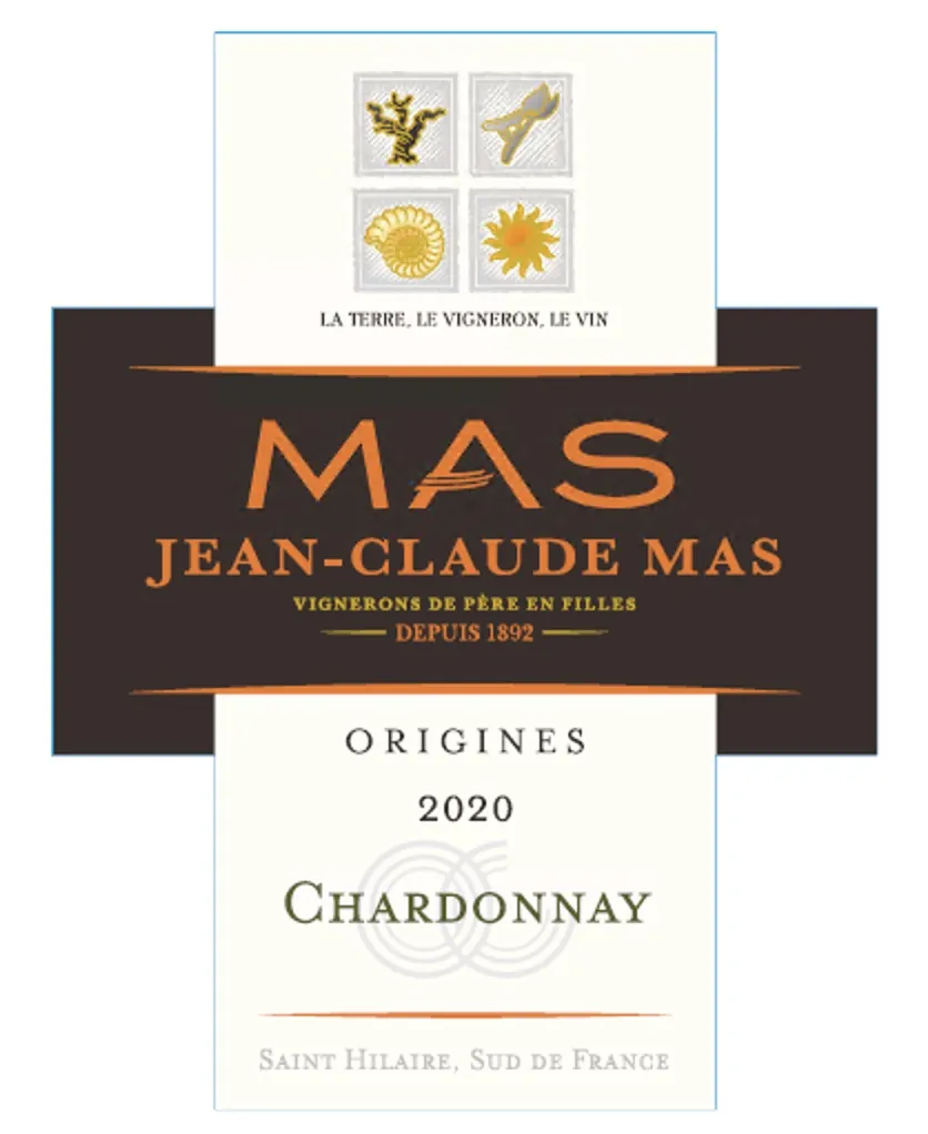 Origines Paul Mas Chardonnay Bottle
