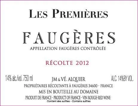 Faugeres Les Premiers Bottle
