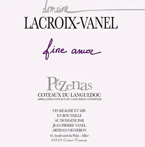 Pezenas Fine Amor Bottle