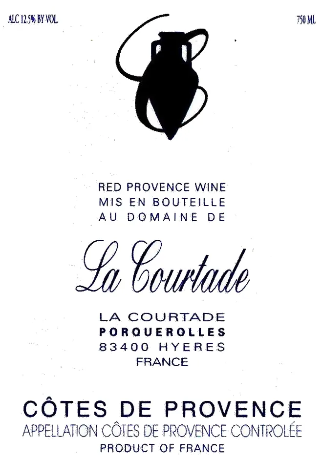 Cotes de Provence Rouge Bottle