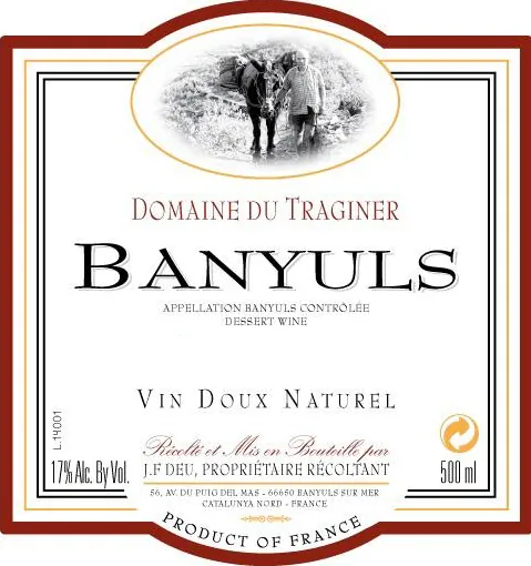 Banyuls Rimage Bottle