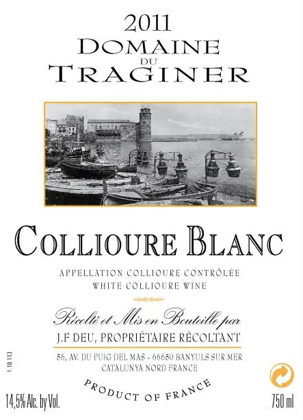 Collioure Blanc Bottle