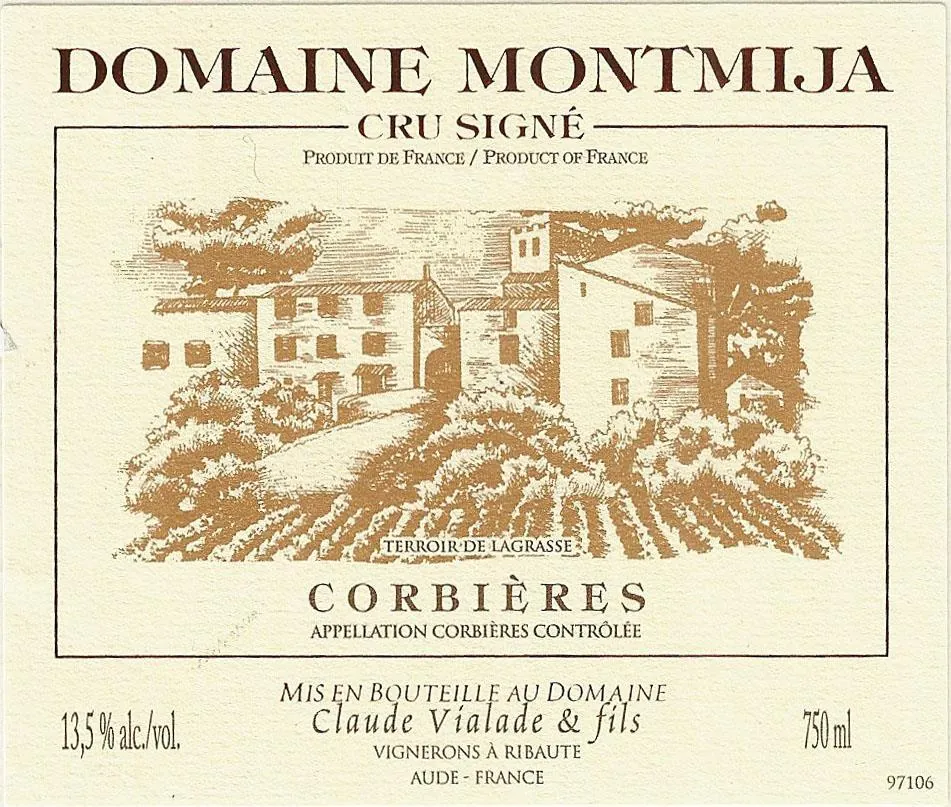 Corbieres Domaine Montmija Cru Signe Bottle