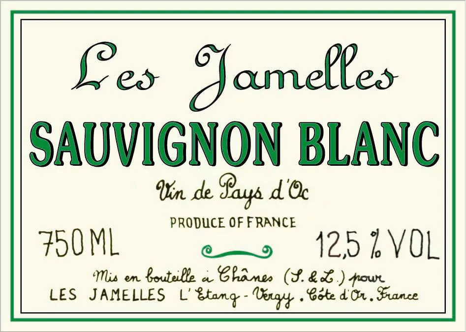 Sauvignon Blanc Vins de Pays D'Oc Bottle