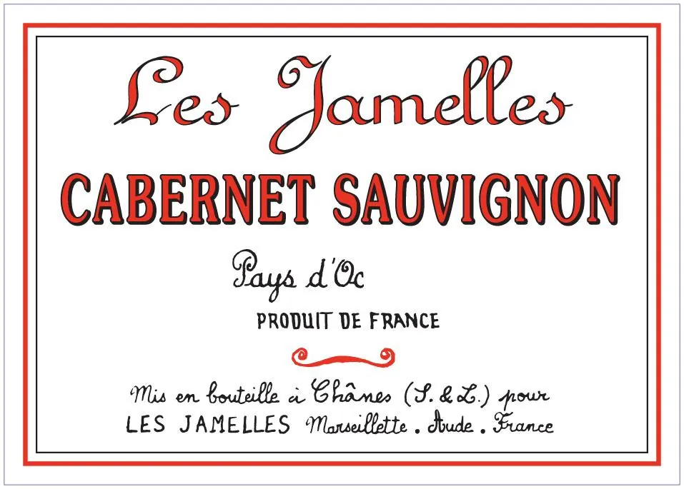 Vins de Pays D'Oc Cabernet Sauvignon Bottle